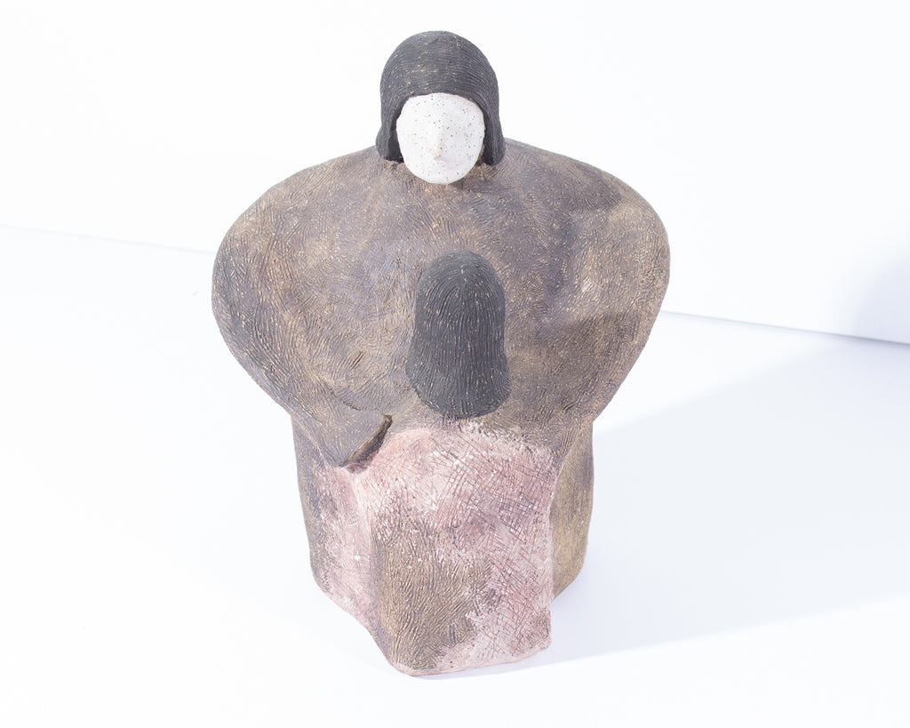 Gordon Martz Ceramic Sculpture of Two Figures