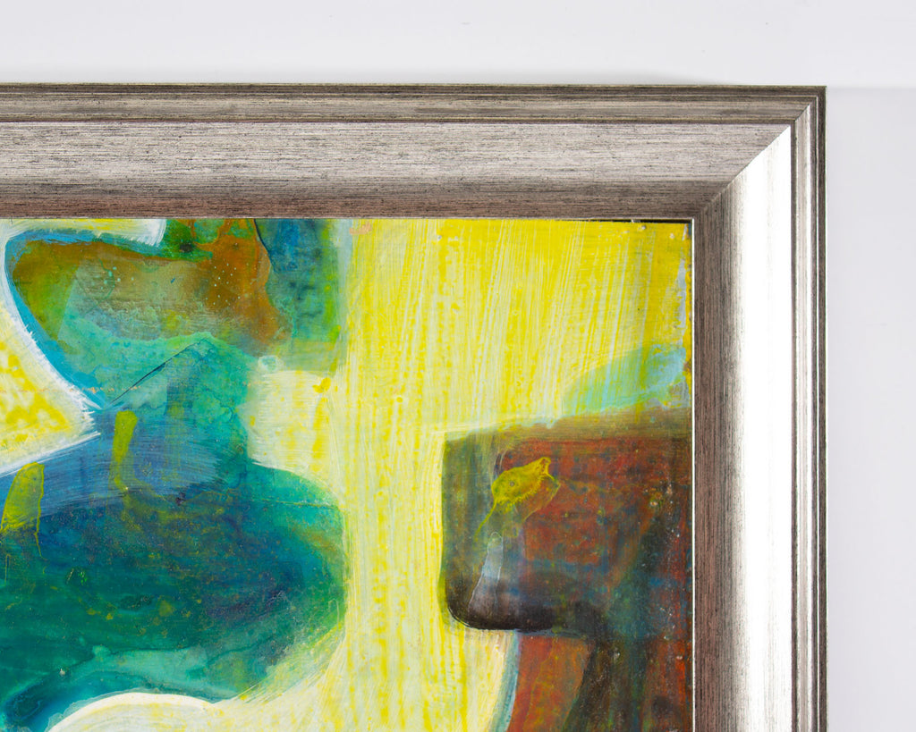 George Coggeshall Abstract Oil on Board Painting