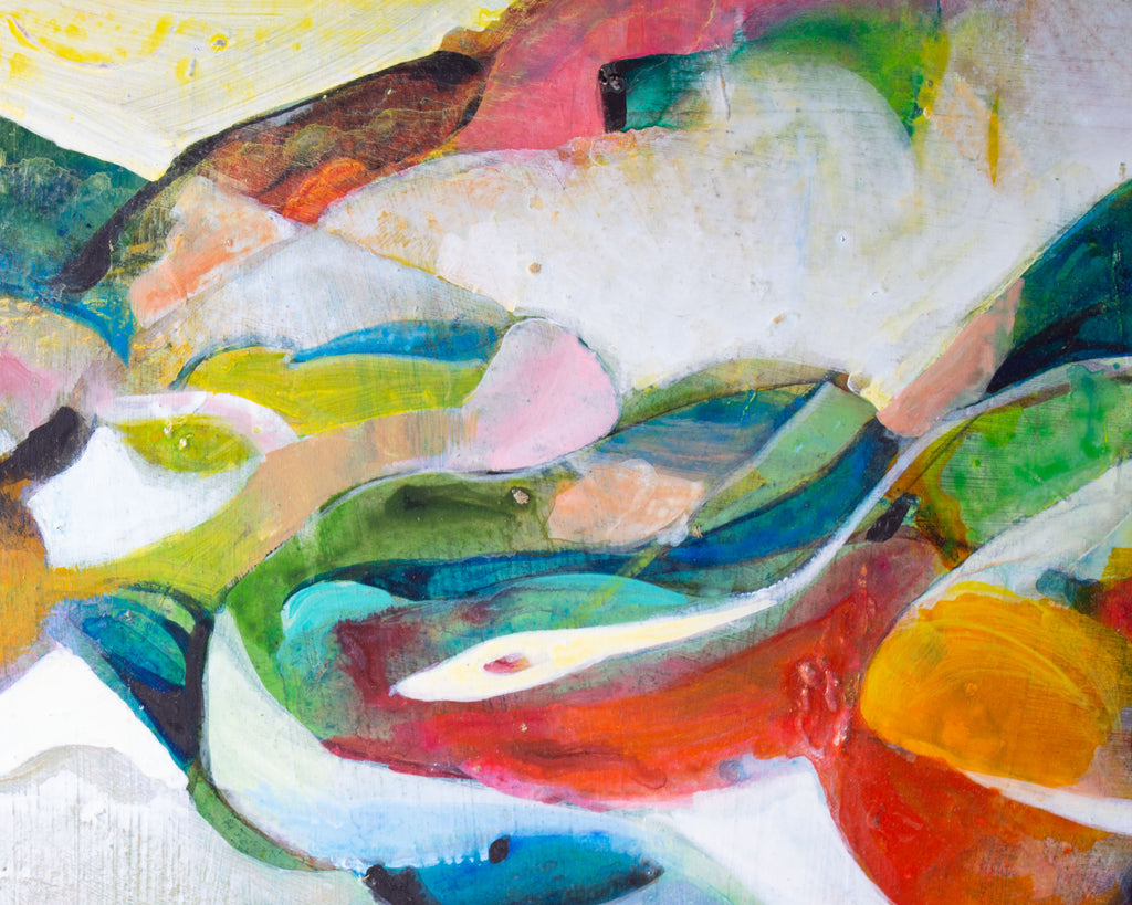 George Coggeshall Abstract Oil on Board Painting