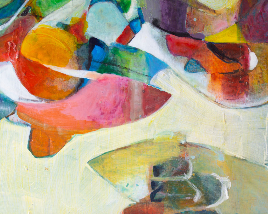 George Coggeshall Abstract Oil on Board Painting