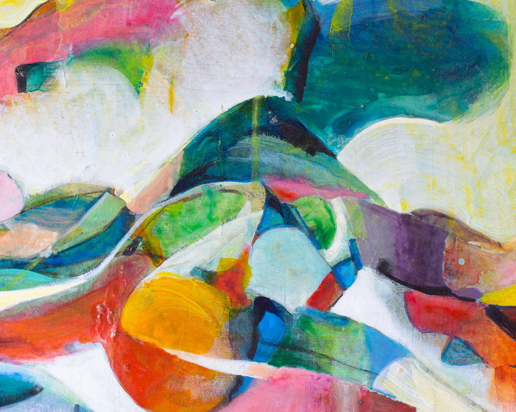 George Coggeshall Abstract Oil on Board Painting