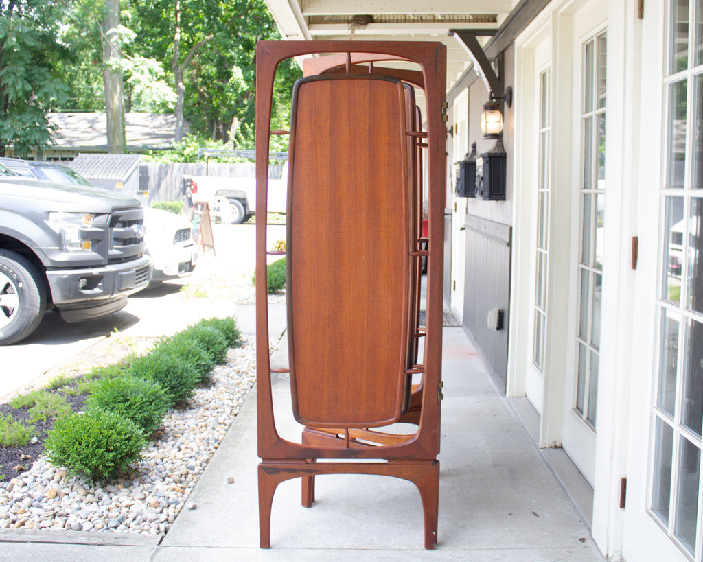 Mid Century Modern Teak Folding Screen