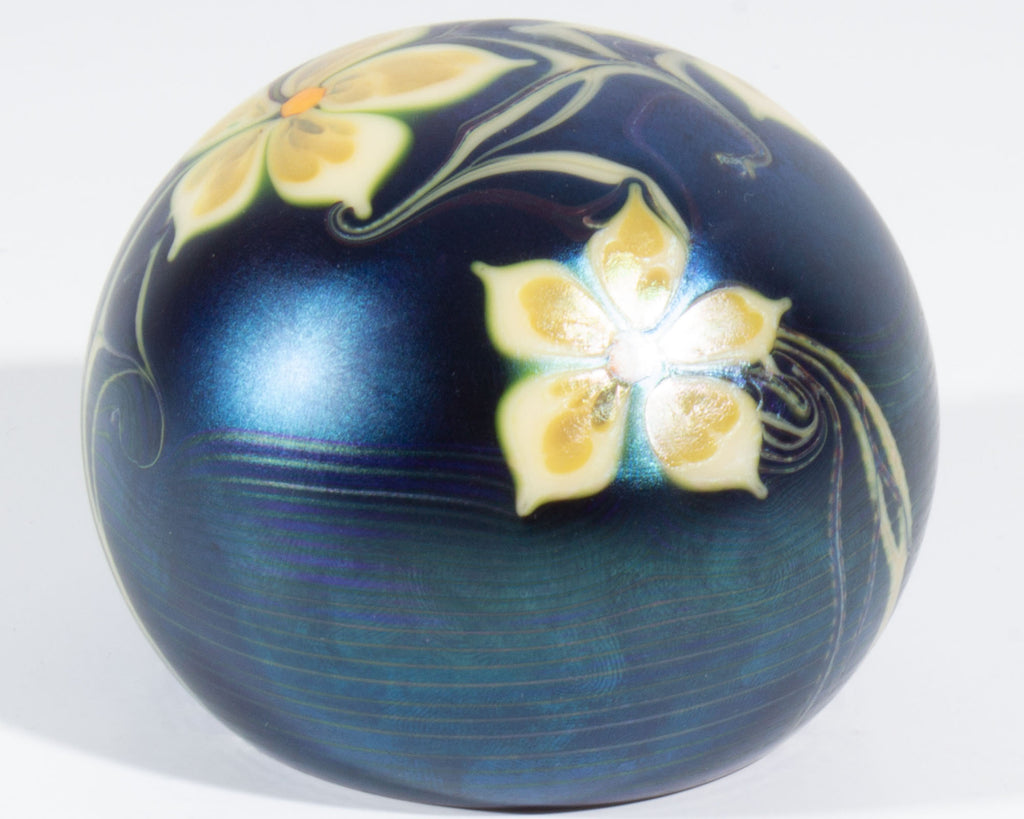 Orient & Flume 1976 Iridescent Art Glass Paperweight – Sheafer +
