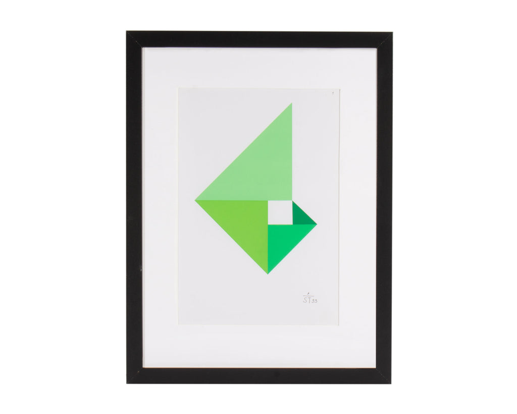 Anton Stankowski 1995 “Konstruktion and Intuition” Serigraph Print