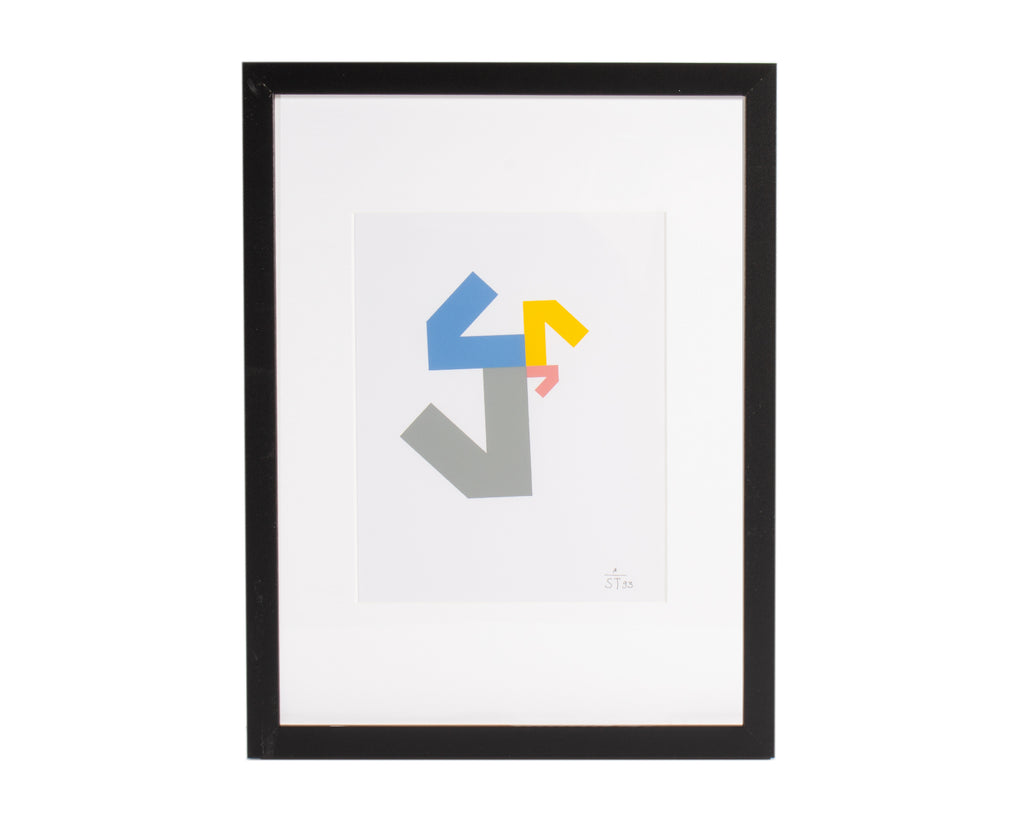 Anton Stankowski 1995 “Konstruktion and Intuition” Serigraph Print