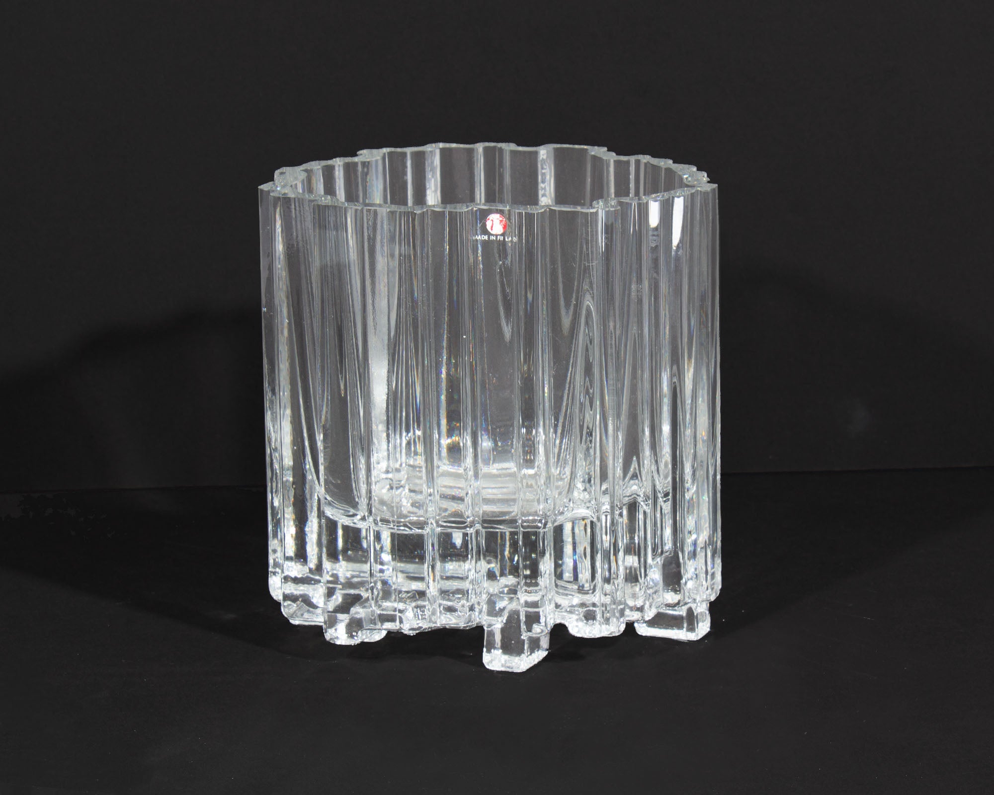 Tapio Wirkkala 1970s “Arcadia” Iittala Crystal Vase – Sheafer +