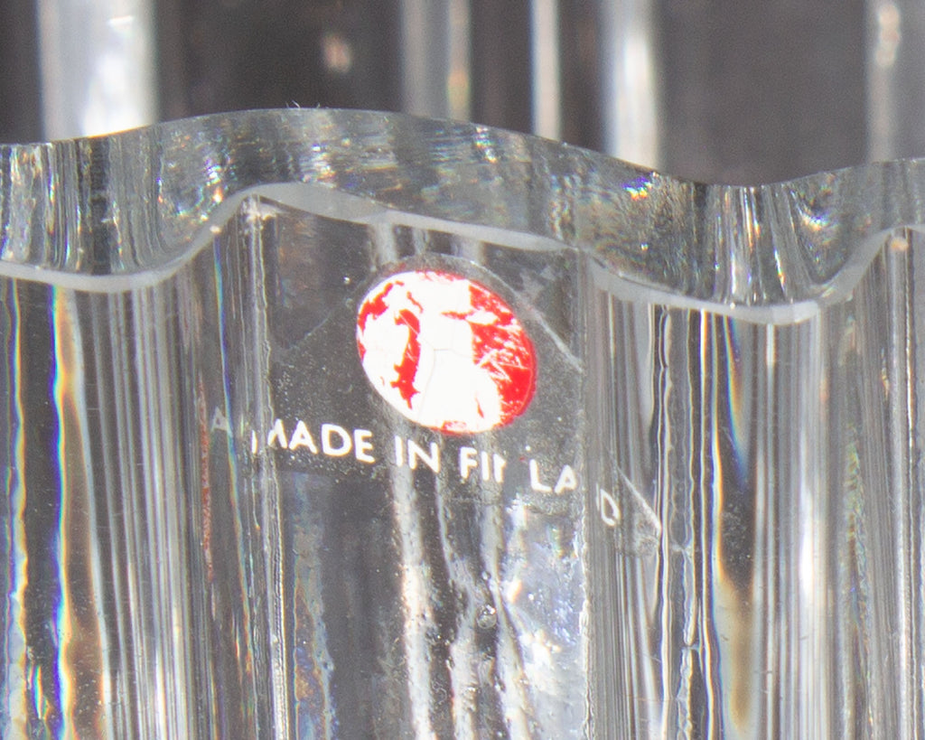 Tapio Wirkkala 1970s “Arcadia” Iittala Crystal Vase – Sheafer +