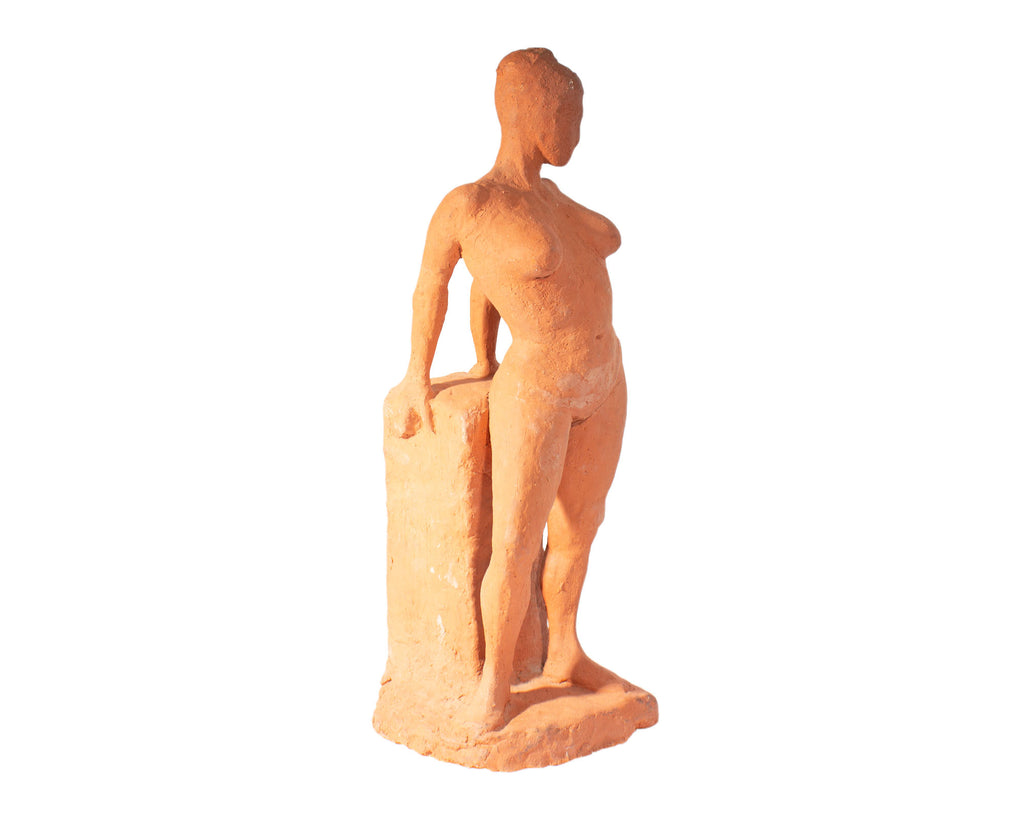 C. Yager 1964 Terra Cotta Sculpture of a Female Figure