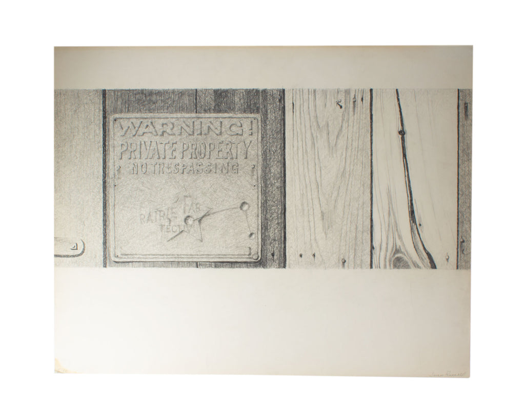 James Spencer Russell Graphite Drawing
