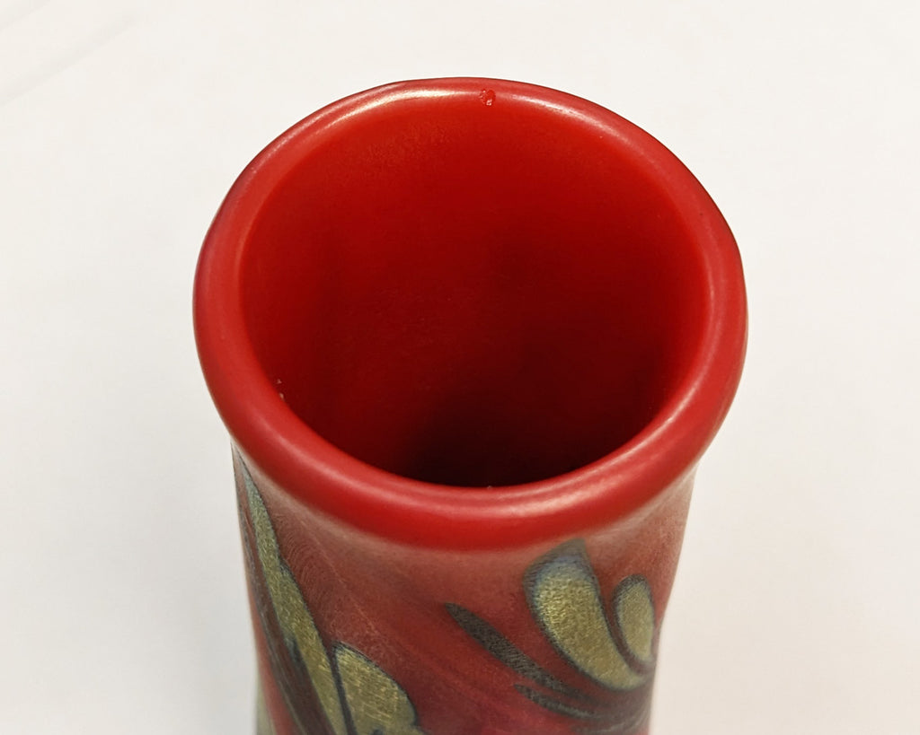 Charles Lotton Signed 1980 Art Glass Bud Vase