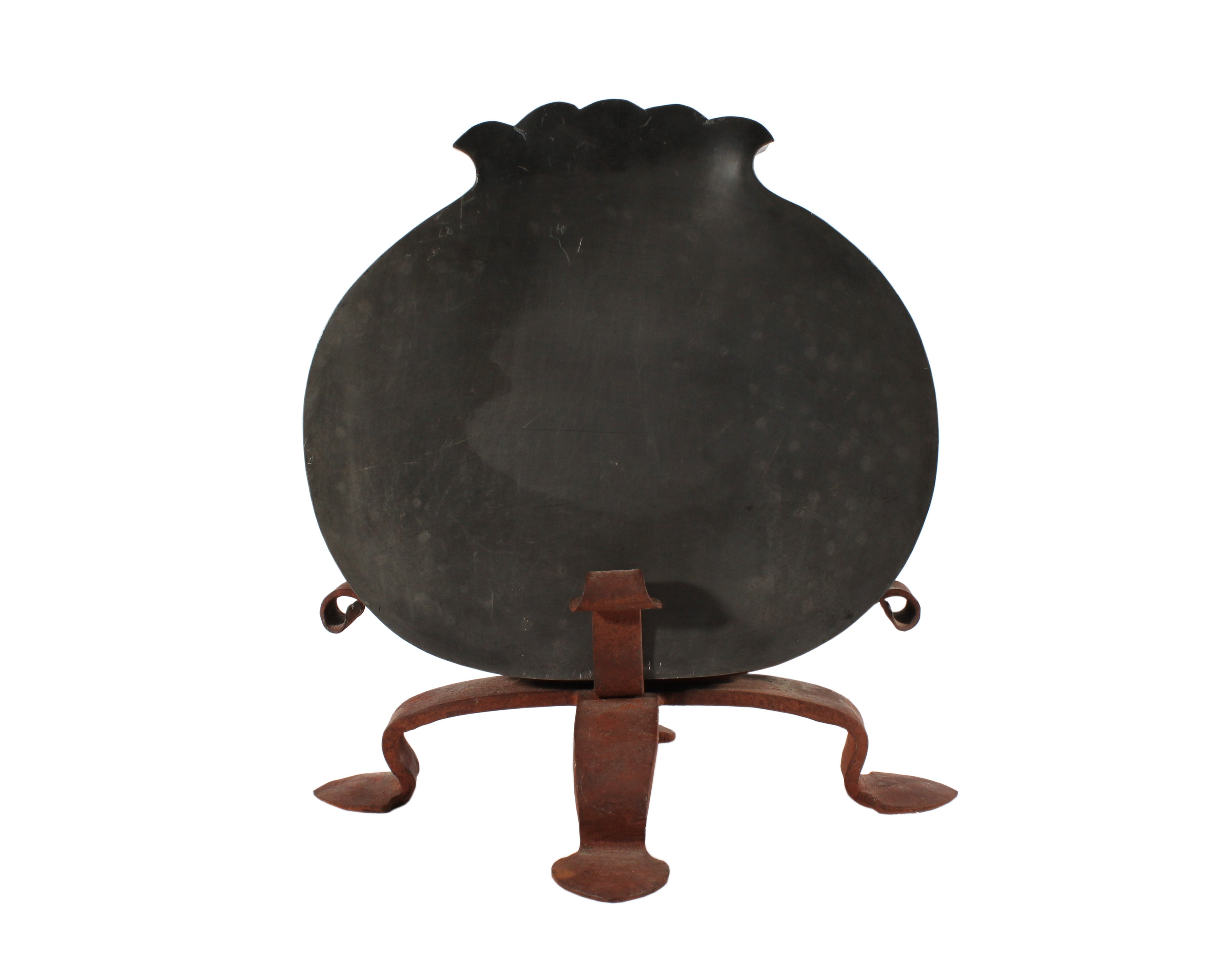 Lester Boronda Artisan Metal Vase with Stand