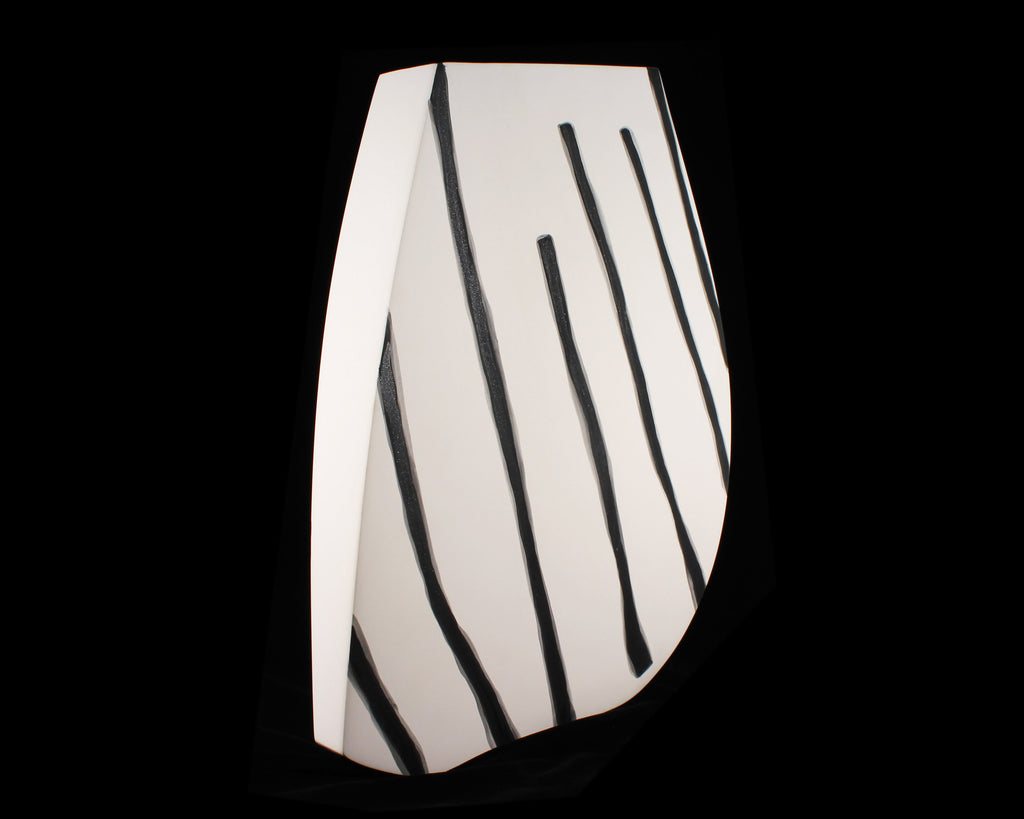 Kose Milano Italian Black and White Ceramic Modernist Vase