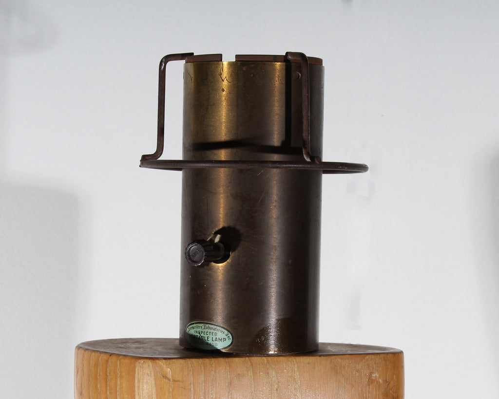 Yasha Heifetz Modernist 1940s Cerused Oak Floor Lamp