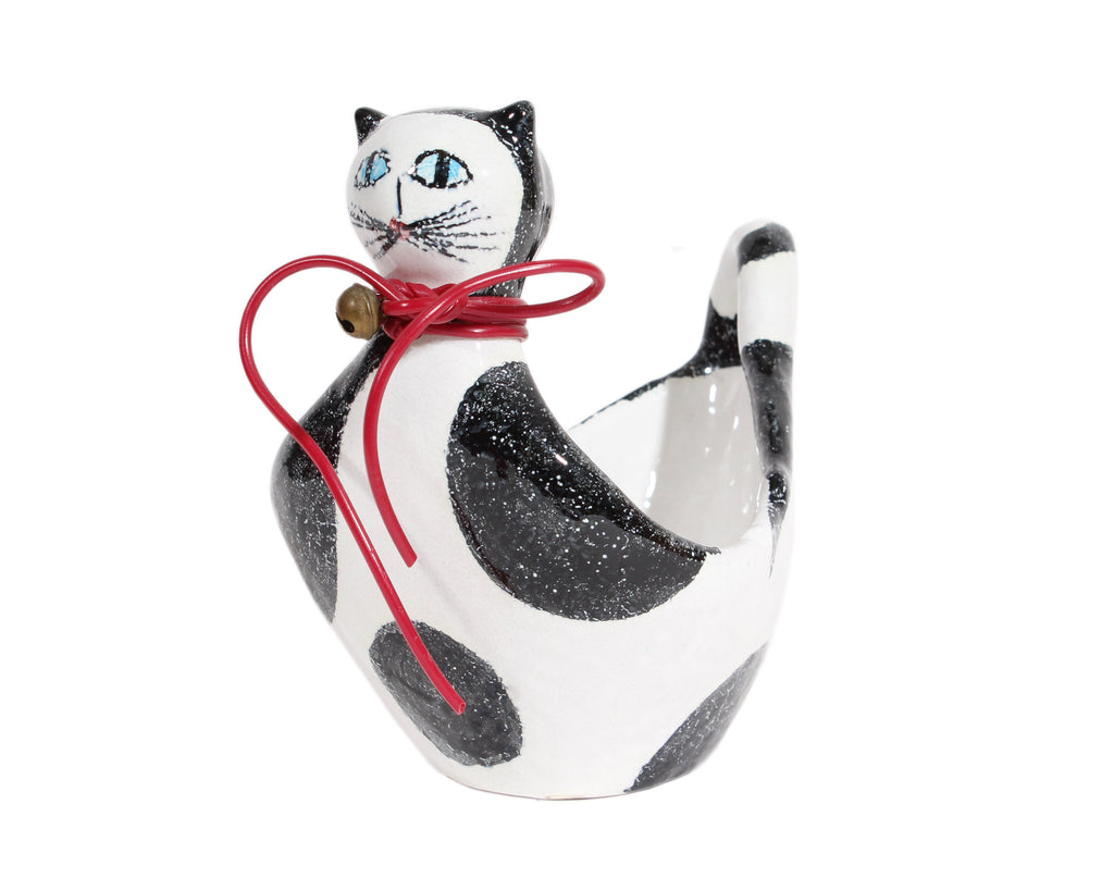 Aldo Londi for Bitossi Goodfriend Italian Ceramic Cat Bowl 