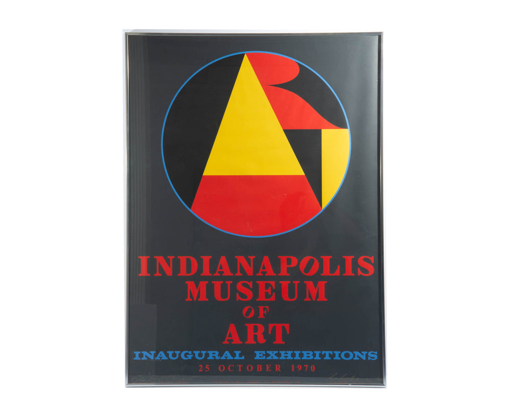 Robert Indiana Signed 1970 Indianapolis Museum of Art Serigraph Poster