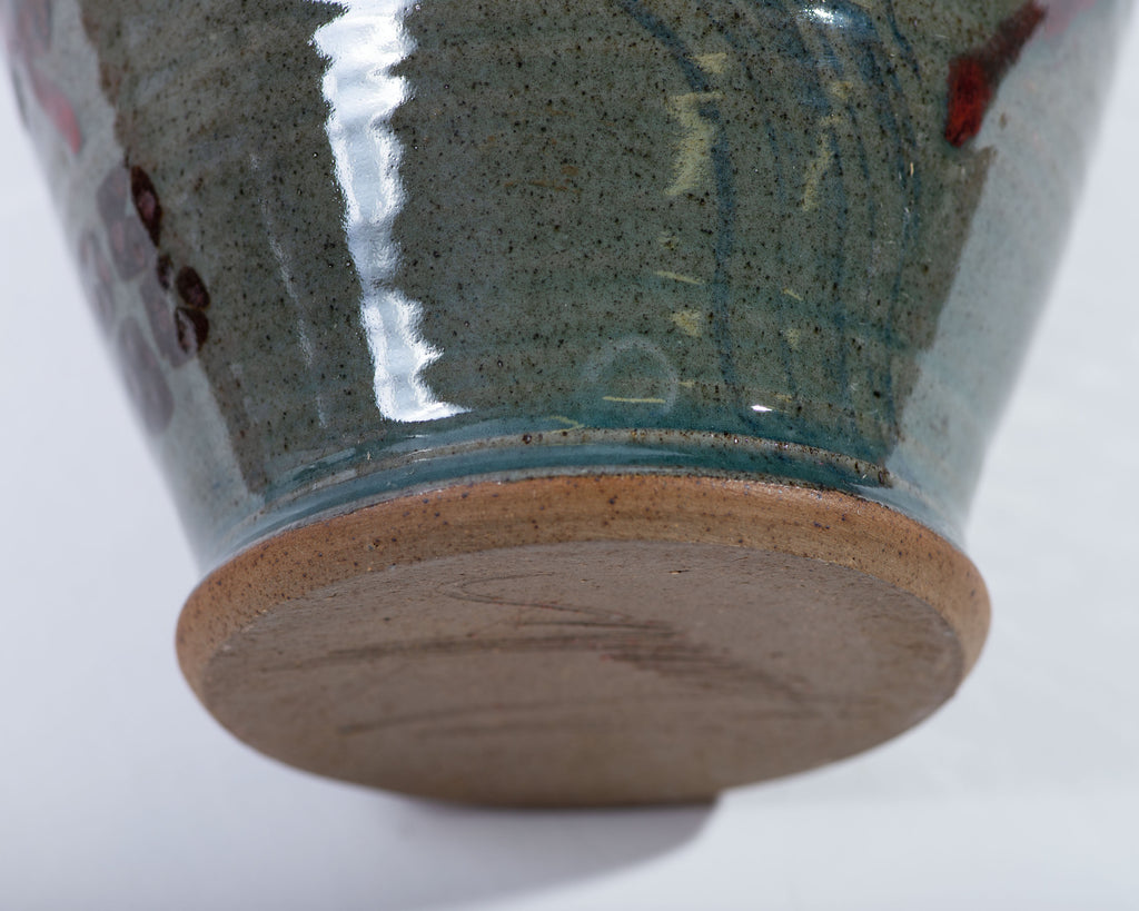 Bob Hasselle Signed Studio Pottery Vase