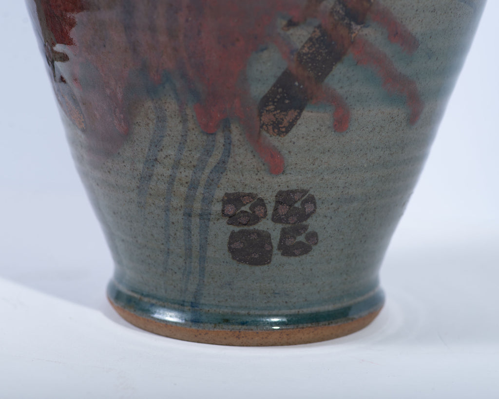 Bob Hasselle Signed Studio Pottery Vase