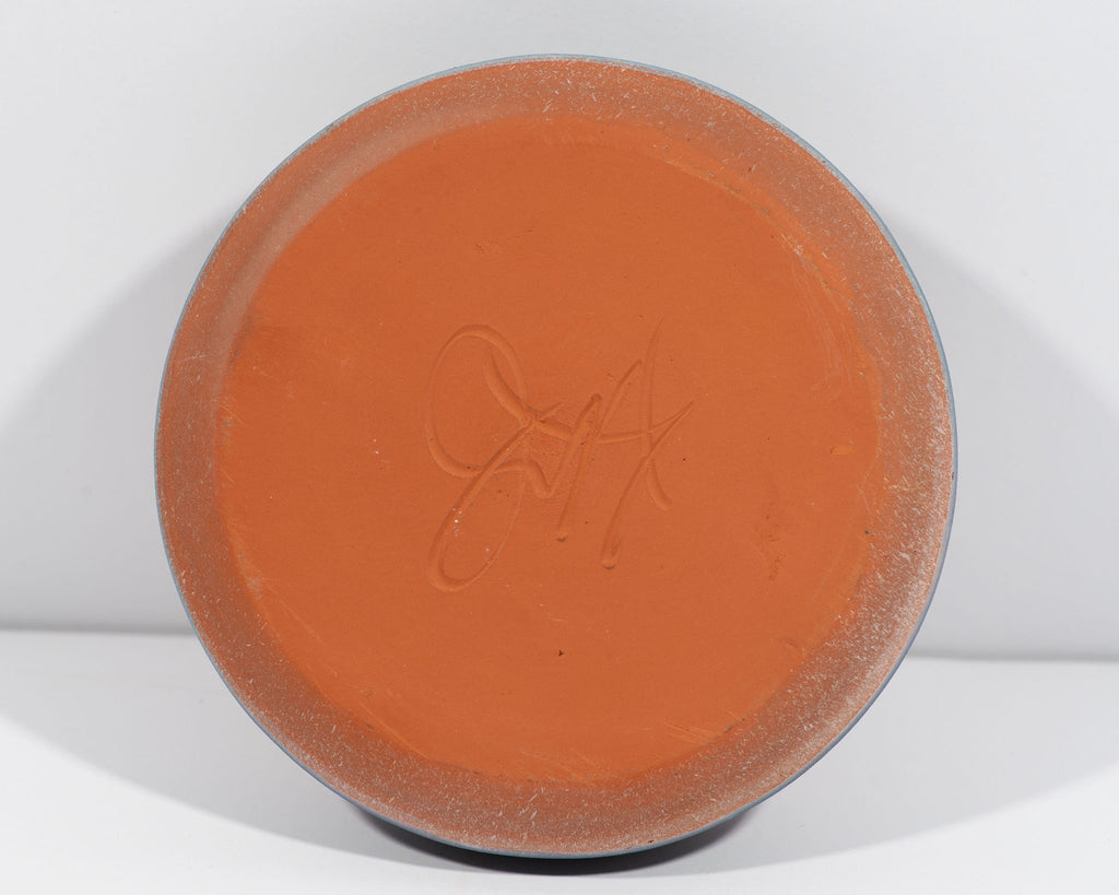 Jim Kemp Signed Studio Pottery Postmodern Round Box