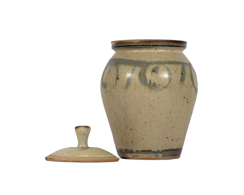 Mark Richardson Signed 2004 Studio Pottery Lidded Vessel