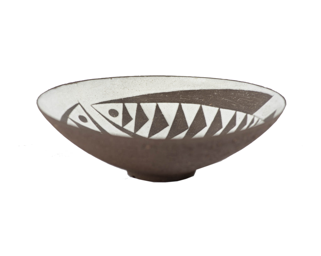 Thomas Toft Denmark Pottery Bowl with Fish