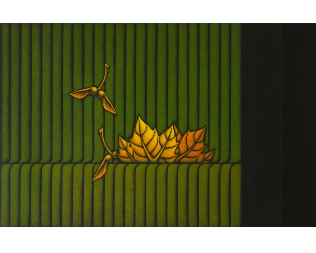 Kazuhisa Honda Signed Limited Edition “Park” Abstract Mezzotint