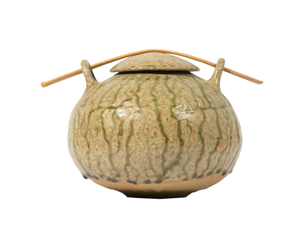 Mike Imes Signed Studio Pottery Lidded Vessel