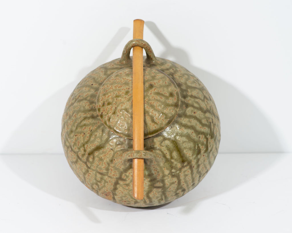 Mike Imes Signed Studio Pottery Lidded Vessel