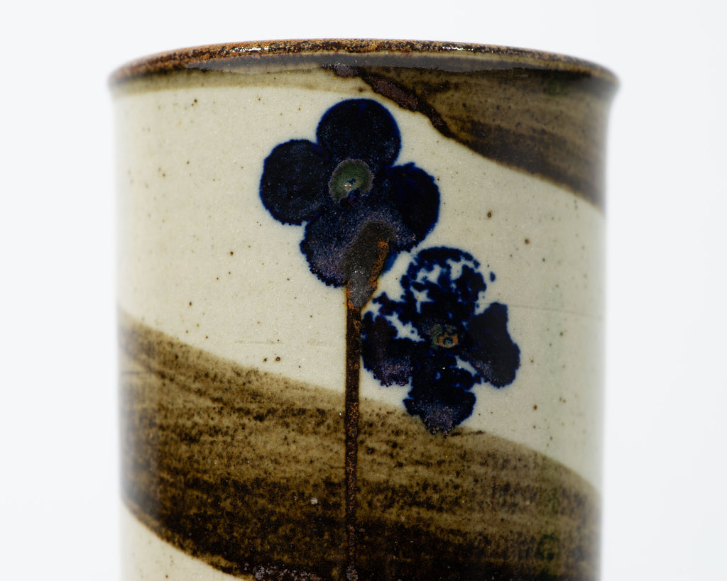 Carl Harry Stålhane Designhuset Ceramic Vase with Floral Design