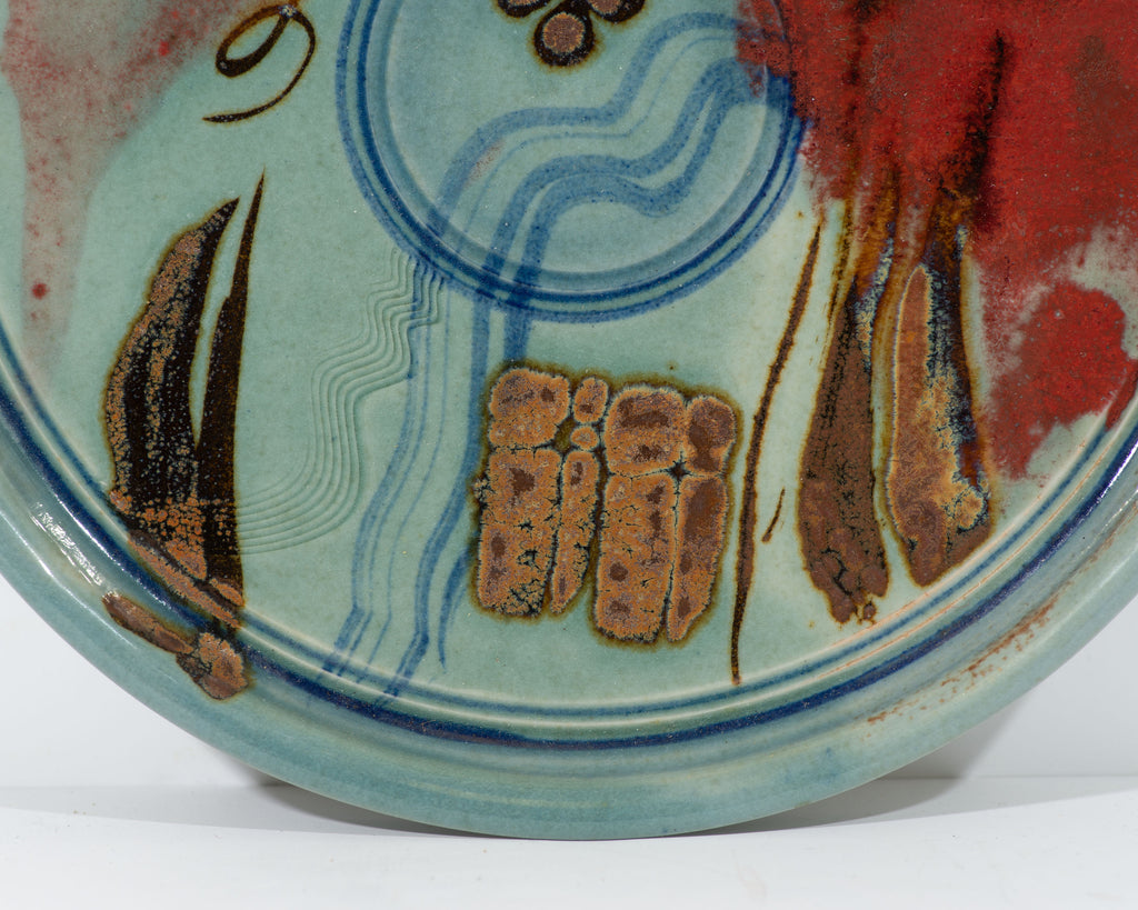 Bob Hasselle Signed Studio Pottery Charger