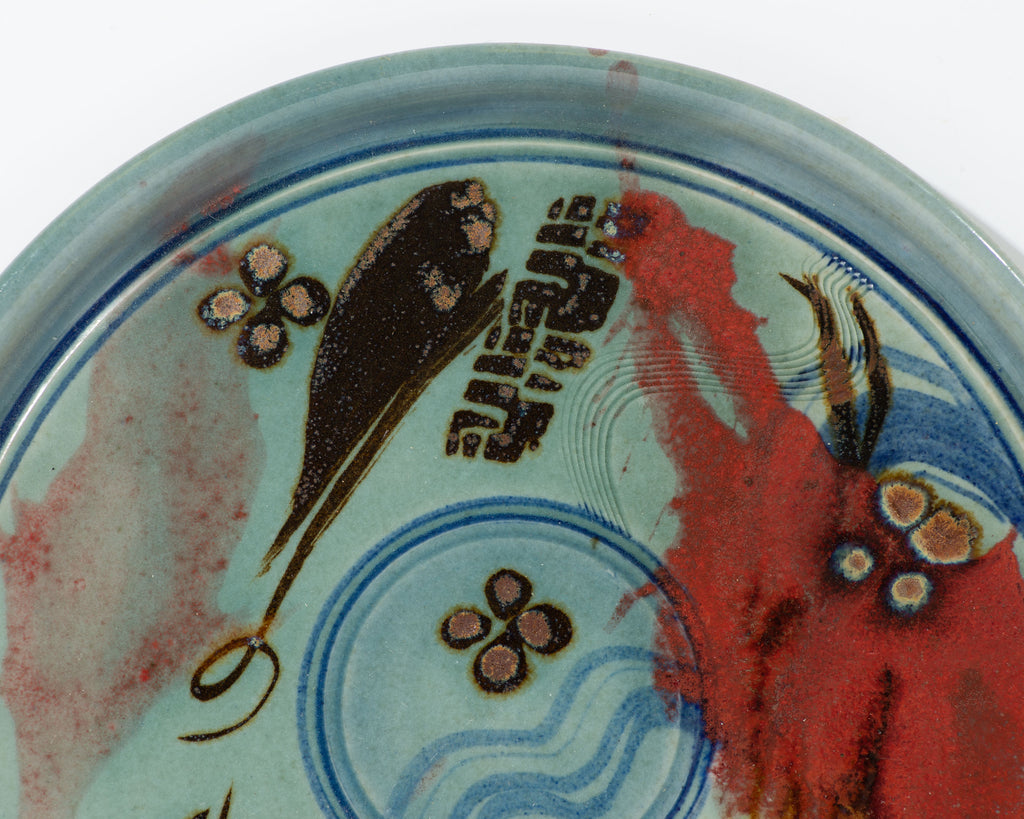Bob Hasselle Signed Studio Pottery Charger
