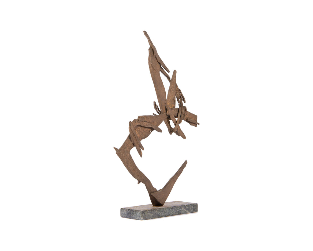 Edith Smilack “Moment of Time” 1959 Bronze Brutalist Sculpture