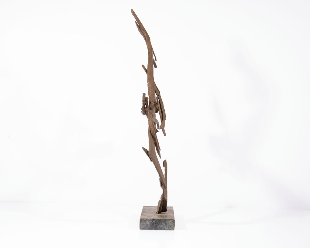 Edith Smilack “Moment of Time” 1959 Bronze Brutalist Sculpture