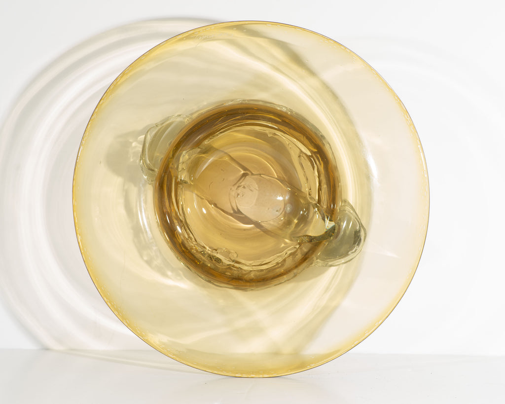 Ion Tamaian Signed Art Glass Centerpiece Bowl