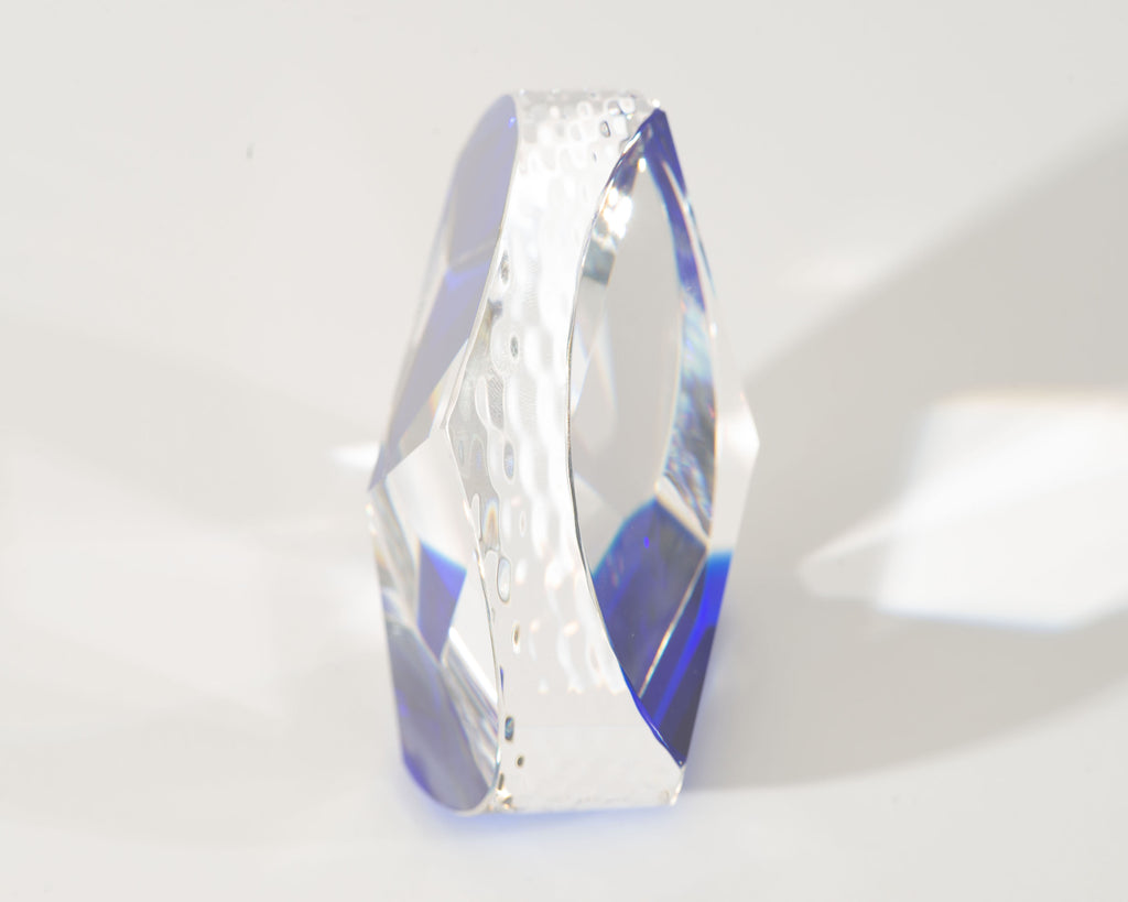 Denali Crystal Art Glass Shard Paperweight Sculpture