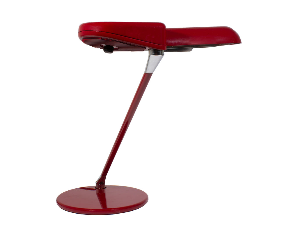 Bruno Gecchelin Arteluce “Ring” A400 Red Desk Lamp