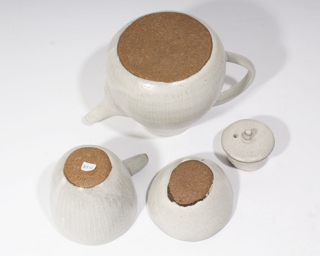 Kaori Tatebayashi Signed Studio Pottery Tea Set