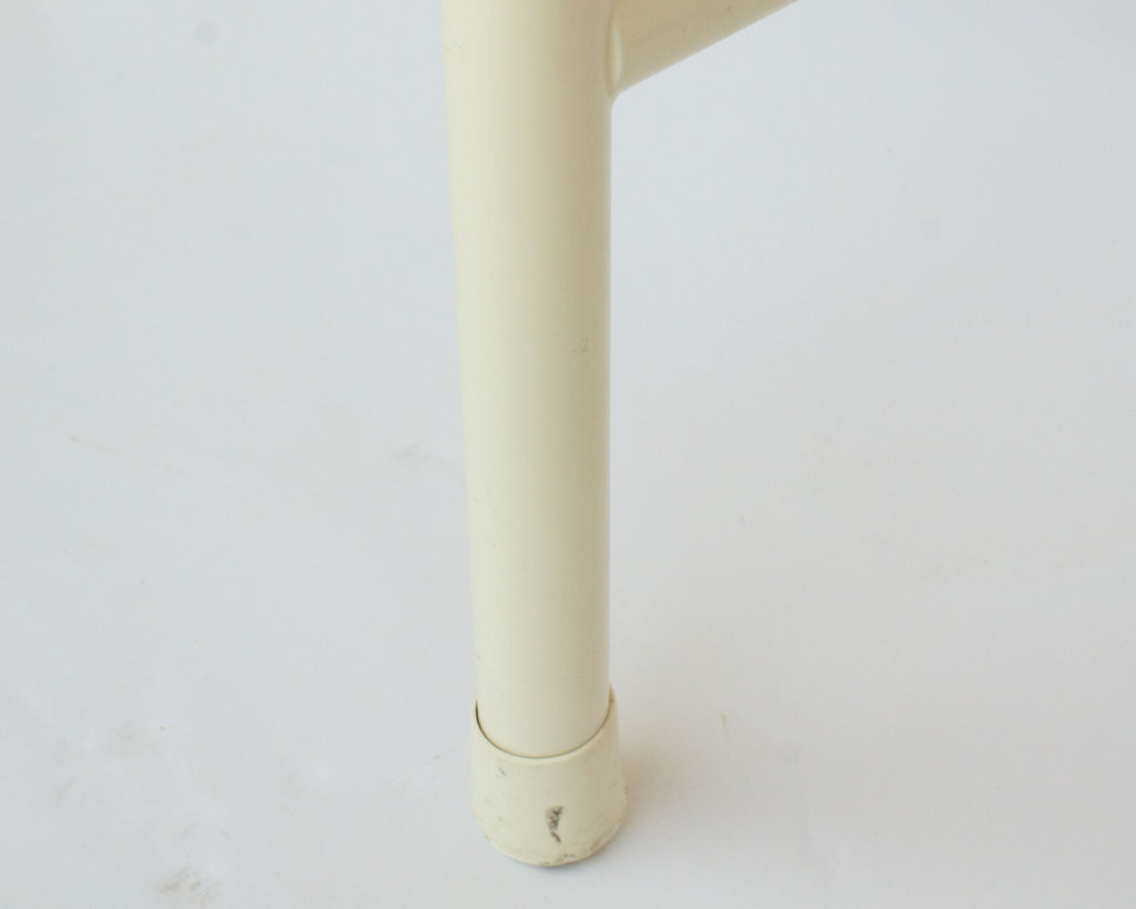 Amisco 1989 “Tokyo” Postmodern White Tubular Stools