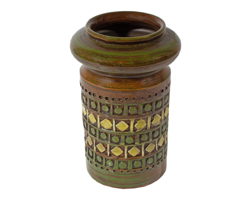 Bitossi 1960s Rimini Musk Italian Ceramic Vase