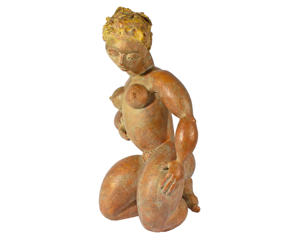 James Tyler Signed Studio Pottery Abstract Nude Sculpture