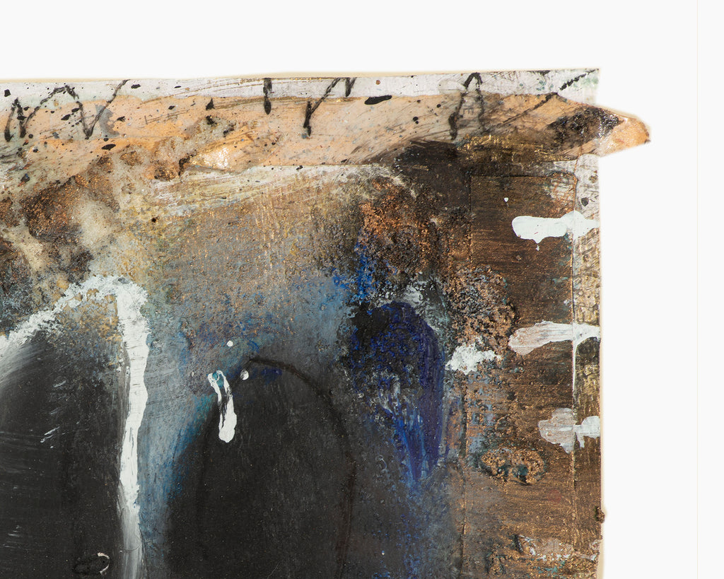 Juliet Holland 1991 Signed “Inner Passage II” Mixed Media Painting and Collage on Paper
