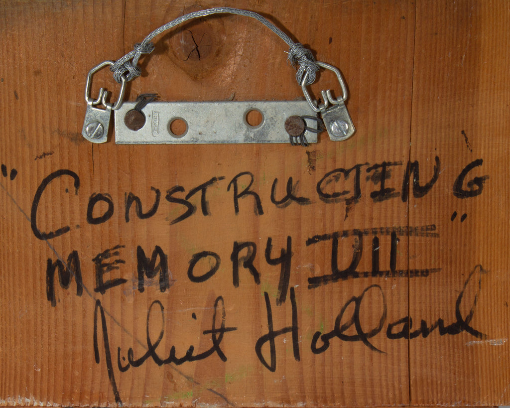 Juliet Holland Signed “Constructing Memory VII” Mixed Media Wall Assemblage