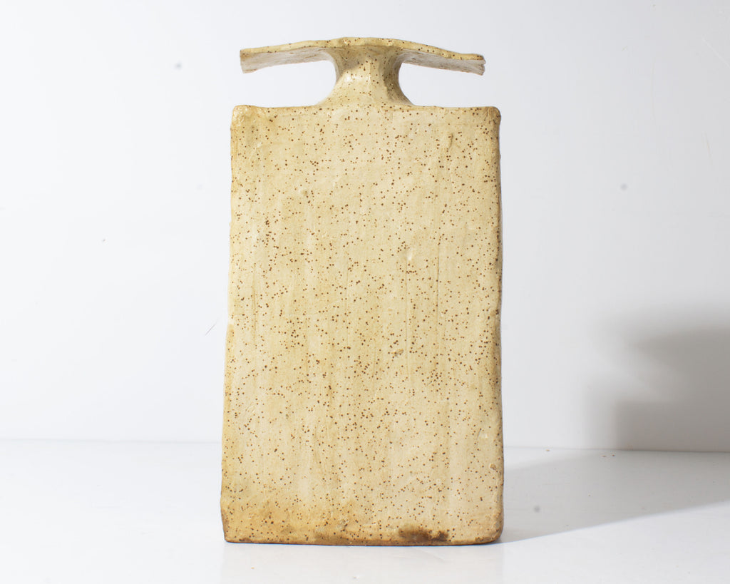 Garner Studio Pottery Hand Built Vase with Applied Design