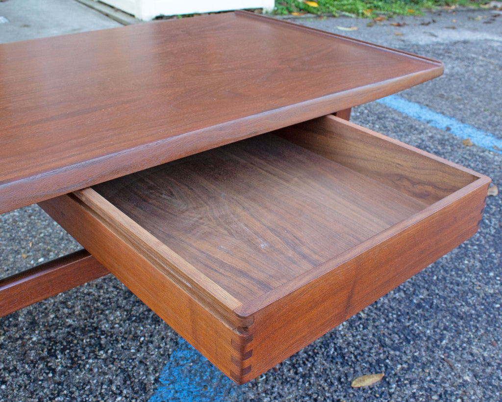 Moreddi Mid Century Modern Danish Walnut Coffee Table