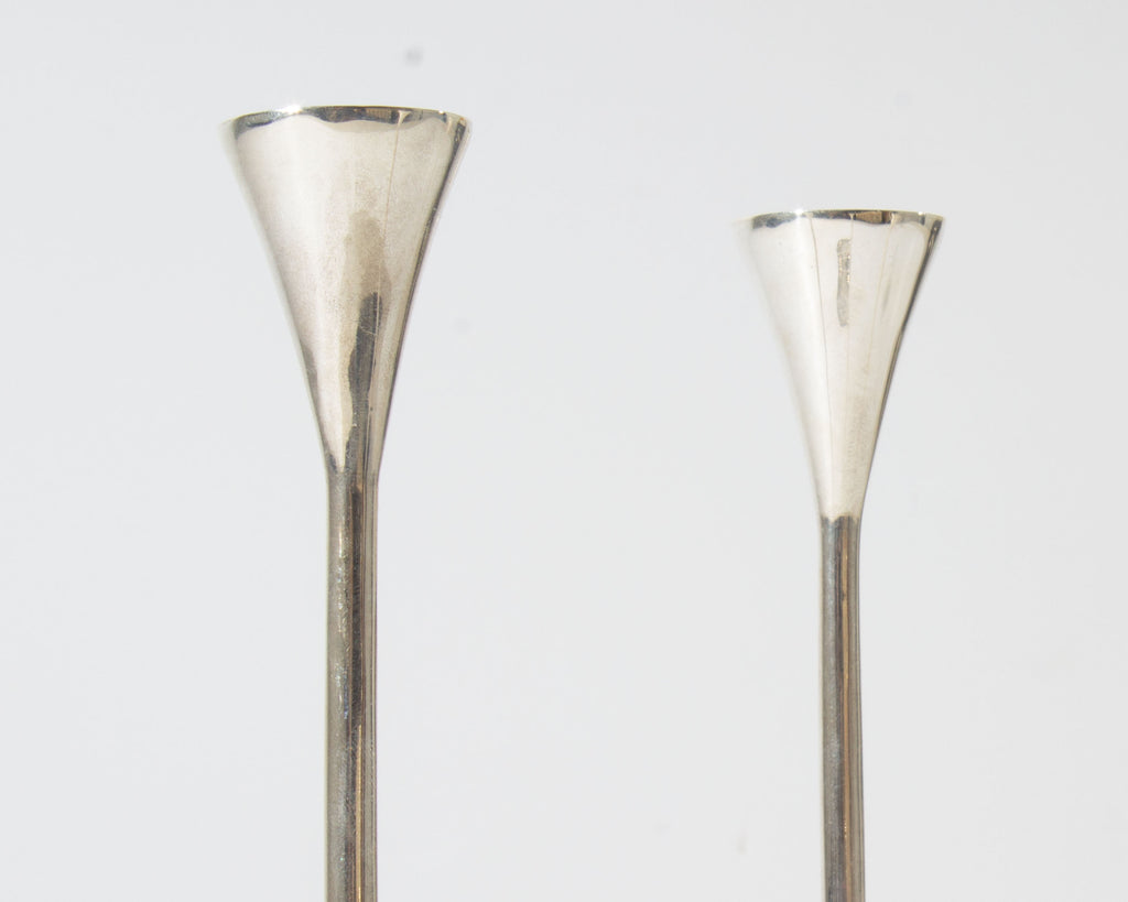 Codan Mexican Sterling Silver Modernist Candlestick Holders