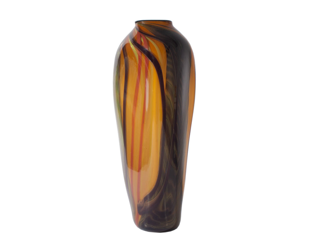 Stephen Jon Clements Signed 1983 Art Glass Vase
