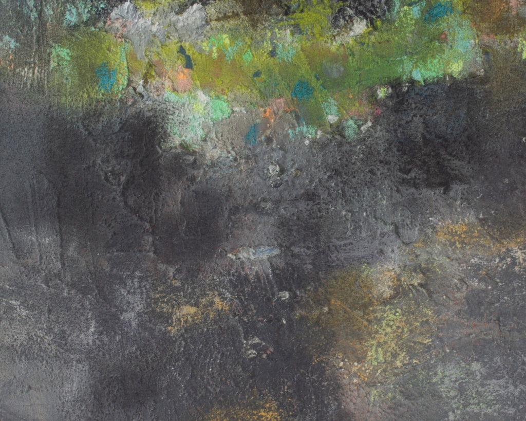 George Lewis Signed 1969 Oil on Board Abstract Painting