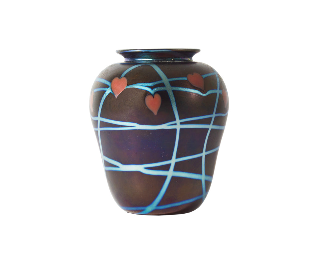 Donald Carlson Signed Art Glass Vase