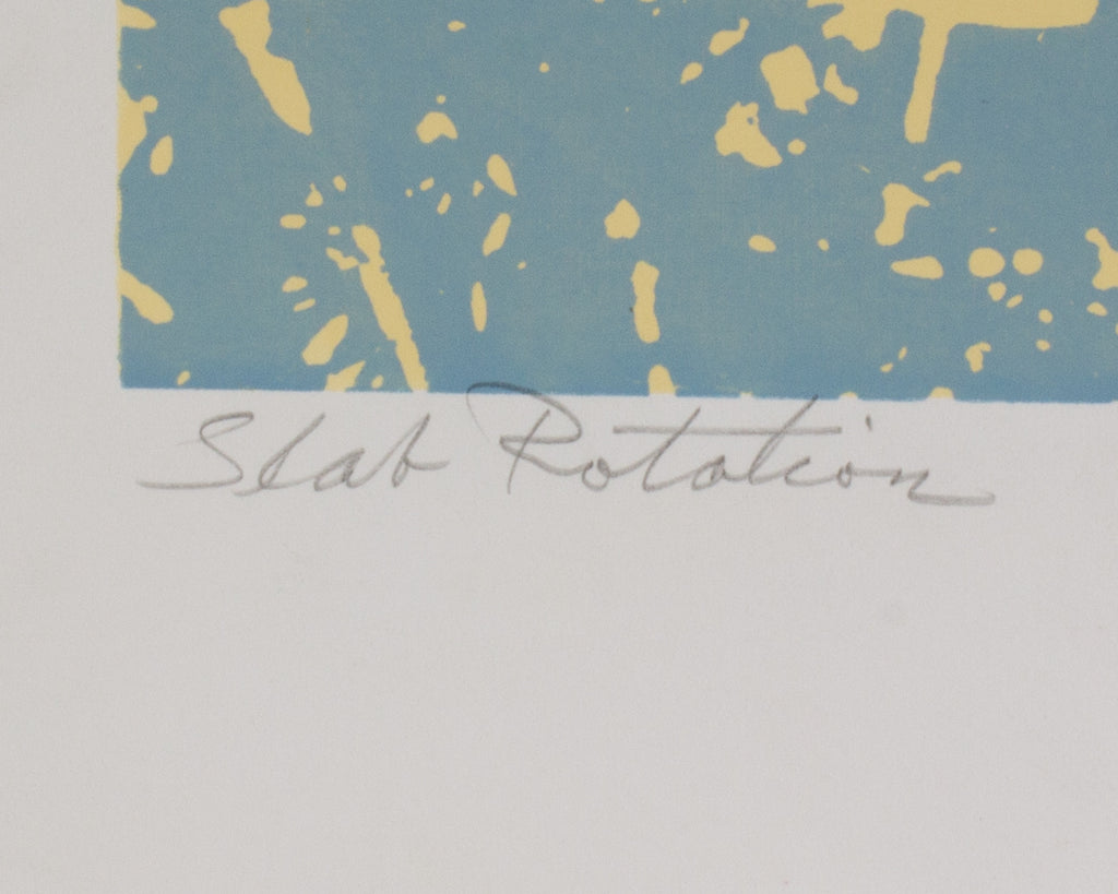 Abner Hershberger Signed “Slab Rotation” Limited Edition Serigraph