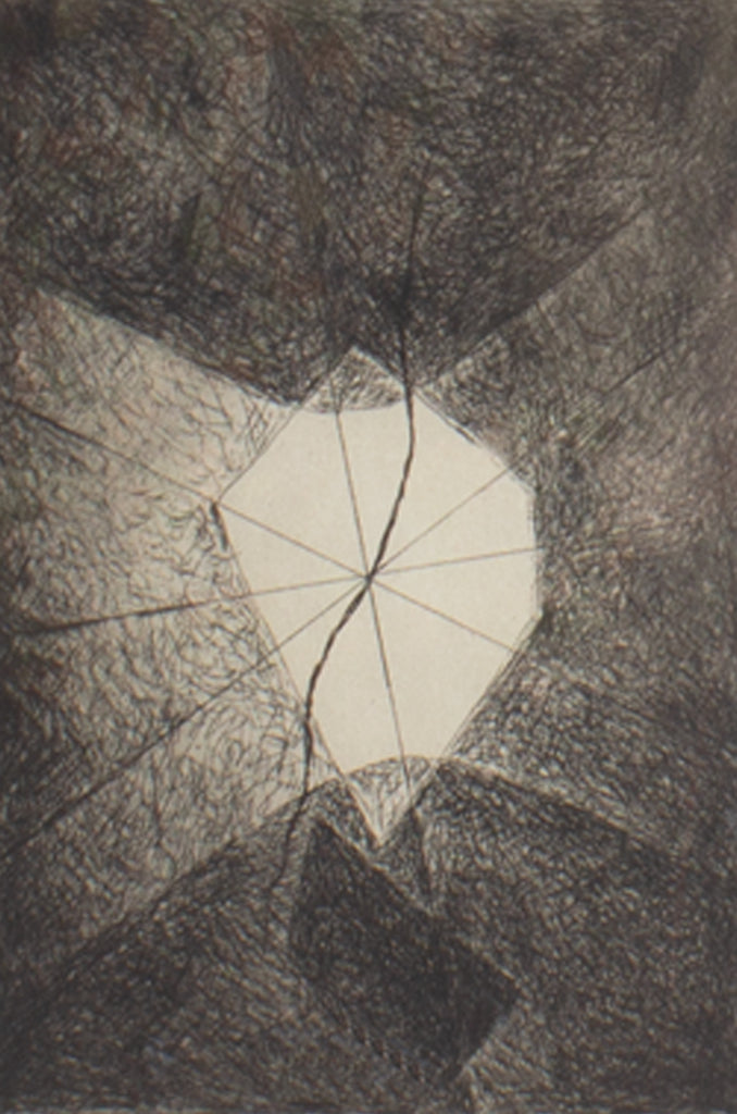 Josef Sima 1967 “Abstract Window”  Etching from “Paroles Peintes III”