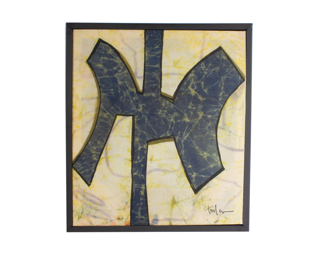 Harry Hilson Signed Abstract Structure Series Batik